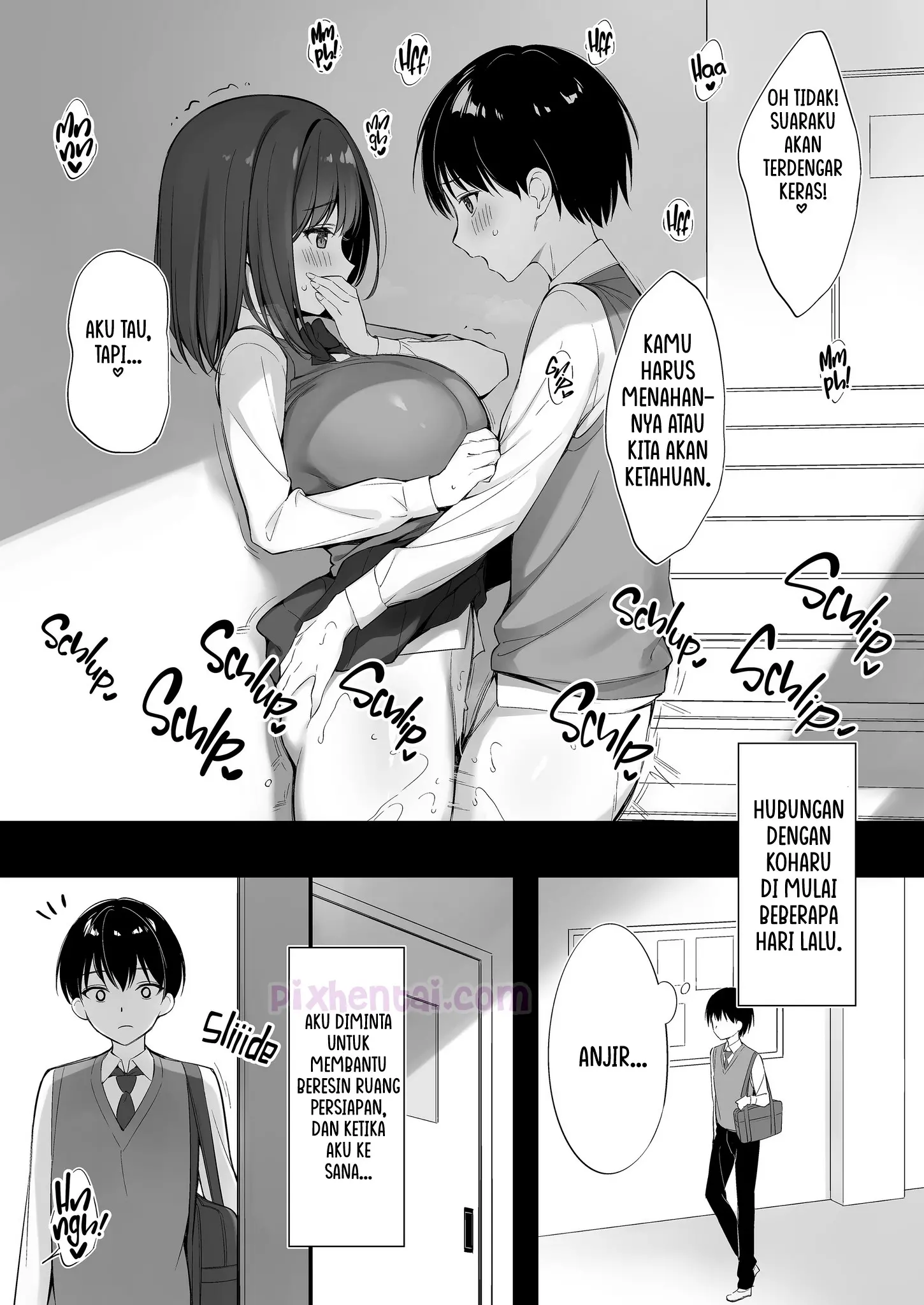 Komik hentai xxx manga sex bokep Class no Seiso na Iinchou to Yaritomo ni Natta Hanashi 9